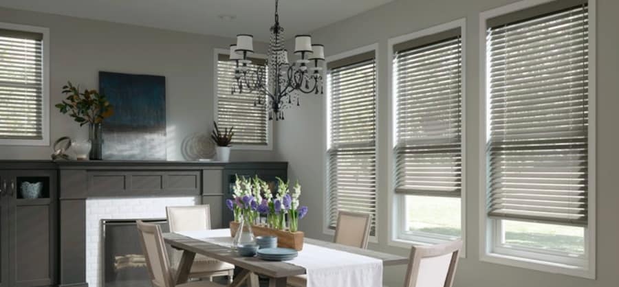 Choosing Between Faux and Genuine Wood Blinds Near Baltimore, Maryland (MD) for Dining Room Design